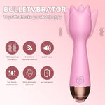 Adult Toys Clitoral Vibrator Wand With Rechargeable Battery Clit Stimulator Vibrators For Her Sex Toys Personal Wand Massager 10 Speeds Of Pleasure Quiet & Small Female Adult Toys,Cat'S Head-Pink