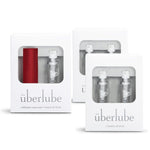 Red Travel + 4 Refills Bundle - Red Travel Lube Kit + 4 Refills, Unscented, Flavorless, Works Underwater - 75Ml Total