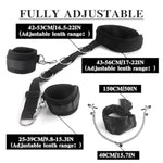 Sex Bondage Wrist & Cuffs Bdsm Restraints Set,Sex Toys For Women Neck To Wrist Restraints Bondage Set,Adjustable Leg Straps Handcuffs,Handcuffs Collar Sm Sexy Slave Beginner Role Play Toy