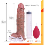 Realistic Silicone Squirting Dildo Adult Ejaculating Dildo,8.85 Inch Strong Hands Free Suction Cup Cumming Women Sex Toy,G-Spot Adult Jetting Anal Stimulator For Solo Couple Pleasure