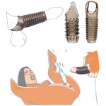 2Pcs Cock Rings For Men, Reusable Penis Sleeves Enlarger Rings, Delay Ejaculation Stronger Erection Enhancement Cock Sleeve,Transparent Black Couple Sex Toys-Pumps&Enlargers Silicone Penis Rings