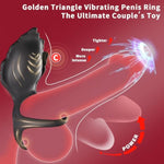 Vibrating Cock Ring With Clitoral Stimulator, 3 In 1 Pleasure Penis Ring Vibrator Couples Adult Sex Toys For Men Women, 9 Vibrations Male Couple Sex Toy Game For Men Erection Sex Kinky