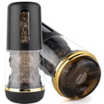 Male Masturbator, Sex Toy For Men Clear Pocket Pussy Vagina Texture, Transparent Manual Squeezable Sucking?6.5In Depth, Realistic Soft Fleshy Texture, Penis Training Masturbator (Black)