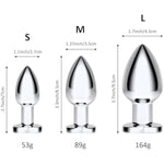 Jeweled Anal Plug (S) + 16.5 Inch Super Long Realistic Dildo