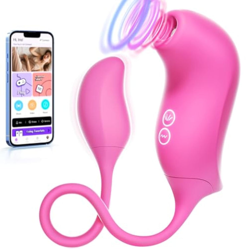Sucking Vibrator Adult Sex Toys - G Spot Vibrators Sucker App Remote Clitoral Vibrator With 10 * 10 Suction, Clitoris Nipple Stimulator Waterproof Rose Sex Toys For Women Female Couples Pleasure