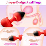 Anal Plug Sex Toys Vibrator 3Pcs Silicone & Metal Butt Plug Anal Toys Trainer Kit With 11 Vibration, App Remote Control Adult Toys For Men Women Jewel Vibrating Butt Plug Anal Beads Prostate Massager