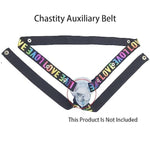 Chastity Belt,Anti-Off Male Chastity Cage Strap Chastity Device Penis Cage,3 Directions Adjustable Auxiliary Belt With Scrotum Cock Rings,Sm Sex Toy Underwear For Men (Pink)