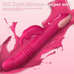 Thrusting Vibrator Dildos - 9.7" Rabbit Vibrators Vibrating Dildo Adult Toys, Consoladores, Vibradores, Silicone Realistic Anal Pink Dildo Sexy Toys, Womens Sex Toys Sexual Pleasure Tools For Women