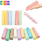 60 Pack Jumbo Sidewalk Chalk, Washable Neon Colors for Outdoor Kids Art