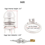 Stainless Chastity Device Steel Stainless Cock Cage Sex Toy J5345 45Mm