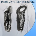 2Pcs Silicone Cock Sleeve Penis Enlargement Sleeves Erection Enhancing Men Adult Sex Toys For Couples