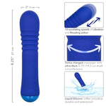 Thicc Chubby Thrusting Wand Waterproof Silicone Rechargeable Vibrator Purple - Se-0650-30-3
