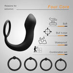 Silicone Anal Plug With Penis Ring,4 Pcs Cock Rings,Anal Sex Toys,Anal Toys For Men,Women And Beginners,Sex Toy For Vagina,Anal Training For Anal Trainer,Anal Butt For Couples,G Spot Plug Toy.