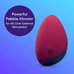Mantric Women'S Clitoral Pink Pebble Vibrator - Rechargeable & Waterproof