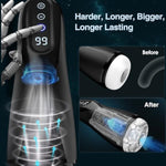 Male Masturbator Penis Pump - Male Sex Toys For Men Sex Toy Pocket Pussies 9 Sucking Vibrating Heating Adult Toys Masturbators 3D Stroker Vacuum Pumps & Enlargers Lcd Display