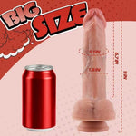 Realistic Dildo Women Sex Toys - 9“ Huge Flesh Lifelike Silicone Dildo for Big G Spot Dildos & Anal Dildos with Powerful Suction Cup, Hands-Free Penis Adult Sex Toy for Women Men