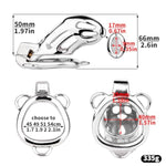 Long Chastity Cage With Adjustable Waist Belt And Beaded Butt Plug, Invisible Lock Design Chastity Devices Sex Toy For Male Penis Bondage And Restraint (51Mm)
