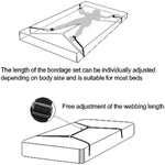 Bed Bondage Restraints Kit For Adult, Bdsm Set With Sex Handcuffs, Ankle Cuffs And Bed Strap Adjustable, Portable Sm Games Toys Sex Toys For Women Men Couples Lovers Beginner