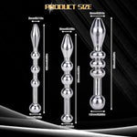 Metal Sperm Lock Urethral Plug Penis Plugs Urethra Dilatation Stainless Steel Horse Eye Rod Male Masturbate Sex Toys Set Of Three