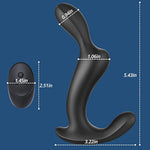 3 In 1 Anal Vibrator With Remote Control + Vibrating Cock Ring For Enhanced Erection Delay Ejaculation, Silicone Sex Toys For Men
