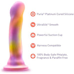 Adult Sex Toys - Avant Sun'S Out Platinum Cured Purio Silicone Dildo - 7.5 Inch Long - Ultrasilk Smooth Ridged Shaft Suction Cup Base Strap-On Compatible - Women, Men, Couples - Pink