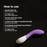 Mona 2 G Spot Vibrator For Women, G Spot Toy For Discrete Pleasure, Curved Vibrator Sex Toy For G Spot, Adult Toy With 6 Intensity Modes, Purple