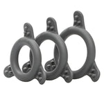 Pro Series Silicone Cock Ring Set, Black (43062)