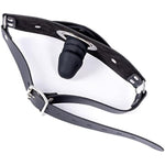 Strap-On Leather Mouth Masks Restraint Dildo Adult Sex Bondage Mouth Gags Bdsm Toys (Length: 6 Cm)