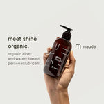 Perfect Pair Green Vibe Platinum Grade Silicone Personal Massager + Shine Organic Naturally Hydrating Aloe Vera + Water Based Natural Ph Balanced Lubricant (8 Oz)
