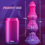 7.8" Tentacle Monster Dildo For Beginners With 2 Knots, Fantasy Knot Dildo With Strong Suction Cup, Soft Animal Dragon Dog Horse Sex Toy For Men Women, Tentical Alien Anal Toys For G-Spot Prostate