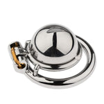 Male Chastity Cage Small Chastity Devices Metal Chastity Devices Sissy Steel Penis Cage Cock For Men (B)