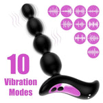 Vibrating Anal Beads + 15.7Inch Huge Anal Plug