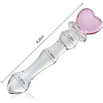 Stainless Steel Butt Plug Anal Sex Toys Glass Double-Ended Dildo G-Spot Stimulation Pleasure Wand