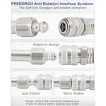 13.38" Extension Tube Adapter For Premium Sex Machine With 304 Stainless Steel Anti-Rotation System Self Lock (L 13.38" Extension Tube)