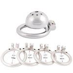 Metal Chastity Device Male Comfortable Virginity Lock Chastity Belt With Small Cage C245 (1.77 Inch / 45Mm)