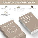 Sexpectations Card Deck - Conversation Starters For Couples - 52 Questions On Intimacy - Fun Marriage Road Trip Cards Game - Communication In Relationships - Honeymoon - Wedding Gift