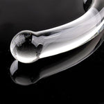 Bent Graduate Glass Massager Anal Plug Crystal Butt Plug Massager Dildo Dong Penis
