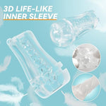 Automatic Male Masturbator Sex Toys For Men - Transparent Outer Shell Penis Pump With 3 Vacuum Suction & 7 Vibration, Sex Machine Adult Toys Pocket Pussy For Men, Male Stroker Adult Sex Toys & Games