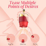 Sucking Vibrator Rose Sex Toy - Whisper Rose Toy Adult Toys for Women Sex Toys with 10 Suction Modes, Clit Nipple Sucker Discreet Vibrators, Clitoral Stimulator for Female Sex Toys, Red