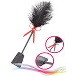 Crop Whip Set 18" Riding Crop 22" Whip Red 20" Feather Tickler - Faux Leather Horse Riding Whip - Equestrian Horse Whips - Whip And Crop Set