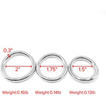 Stainless Steel Penis Male Cock Rings 3 Size For Choose 2 Inch