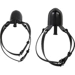 Mouth Plug Gag Urinal Piss With Adjustable Harness,Funnel Gay Mouth Ball Gag Oral Sex, Sm Bondage Slave Extreme Sex Toys For Women Men Couples(Black) (Black)