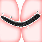 Long Double-Ended Dildos, 20.2 Inch Large Dual Dildos,Flexible Anal Plugs Beads Sex Toys For Men,Women,G Spot,Black