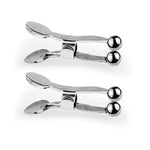 Nipple Clip Clamps with Stainless Steel Spring Clip, Adjustable Weight Metal Nipple Clamps for Men Women, Non-Piercing Metal Stimulator Nipple Clips Adult Toys