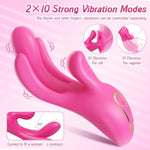 Vibrators Adult Sex Toys For Women - Finger Vibrator With 10 Flapping Patterns & 10 Vibration Modes To Stimulation G Spot And Clitoral, 3 In 1 Silicone Female Adult Toy Couples Sex Toys