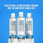 Lubelife Water-Based Cooling Lubricant, Personal Warming Lube For Men, Women And Couples, Non-Staining, 4 Fl Oz