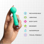 Bean Mini Vibrator for Women, Pocket Size, Mint