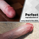 Realistic Soft Silicone Dildos, 7.87 Inch Lifelike Flexible Penis Adult Sex Toys with Suction Cup, Dildo for G-Spot & Anal Play, Adult Sex Toy for Men, Women and Couples.