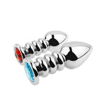 Sex Toy Anal Plugs Metal BDSM Male Masturbation Exercise Anal Plug Butt Plugs Prostate Massage G-spot Trainer Anal Plugs Beginners Starter Set for Women and Men Couples