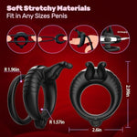 Male Vibrating Cock Ring Vibrator Sex Toys With Remote Control, Double Penis Ring Trainer Vibrator Sex Toys For Couples With 10 Vibrations Modes For Couples Pleasure, Clitoral Stimulator For Women